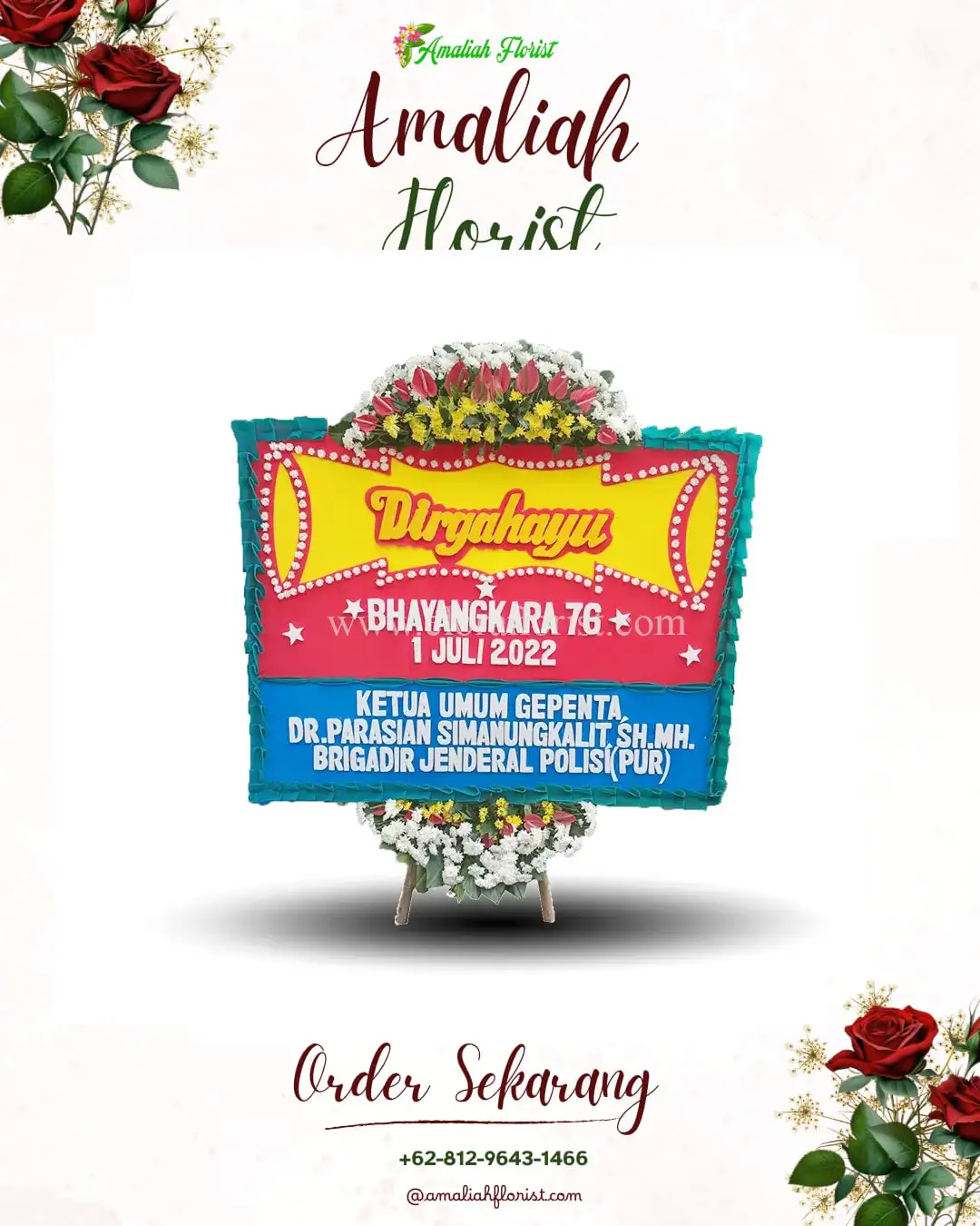 Papan Bunga HUT Ulang Tahun Lubuk Batang